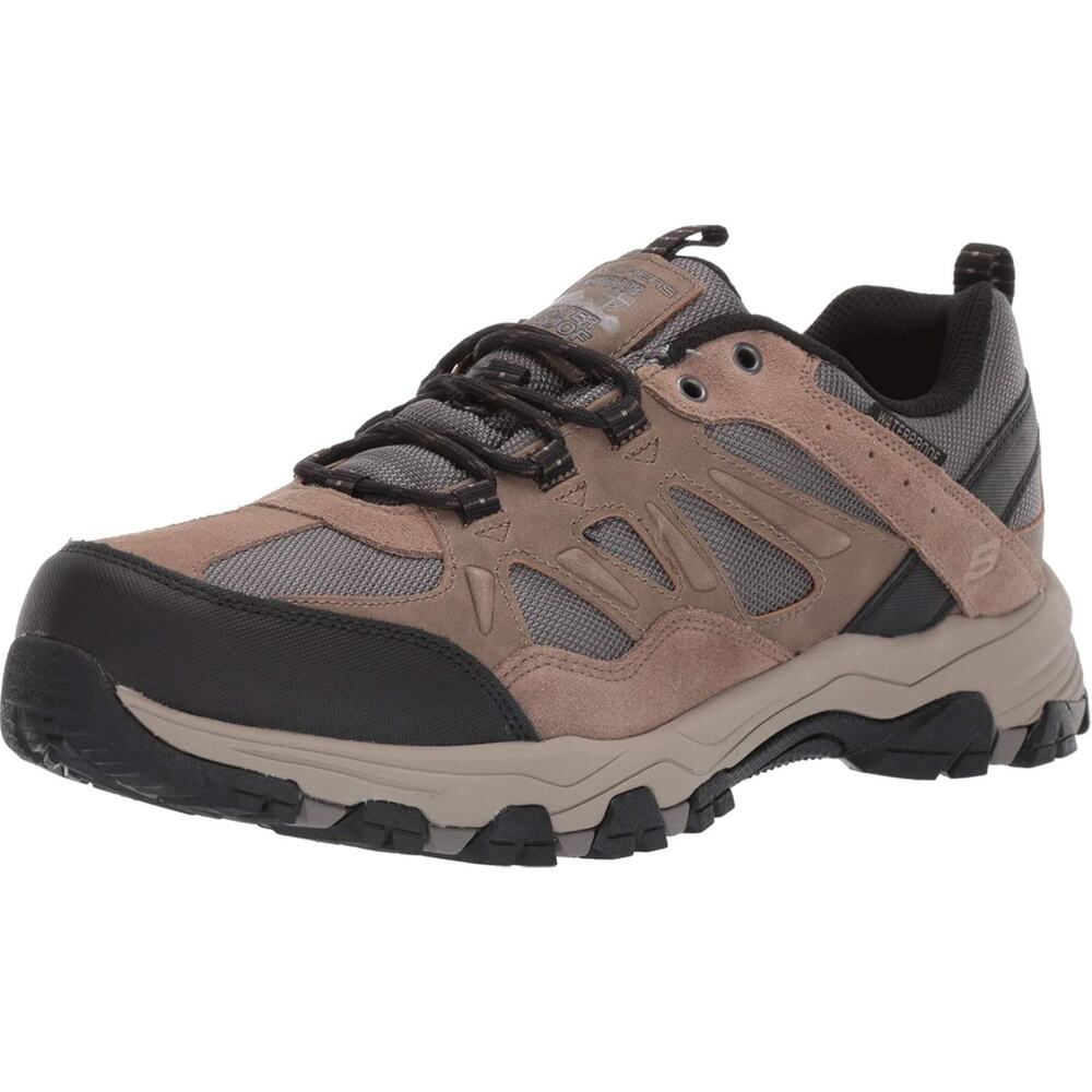 Skechers Selmen Enago 66275β Brown Relaxed Fit Waterproof Sneakers Men's Size 9